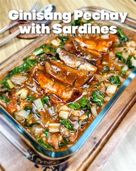 ginisang sardinas with pechay|How to Cook Ginisang Pechay sa Sardinas .